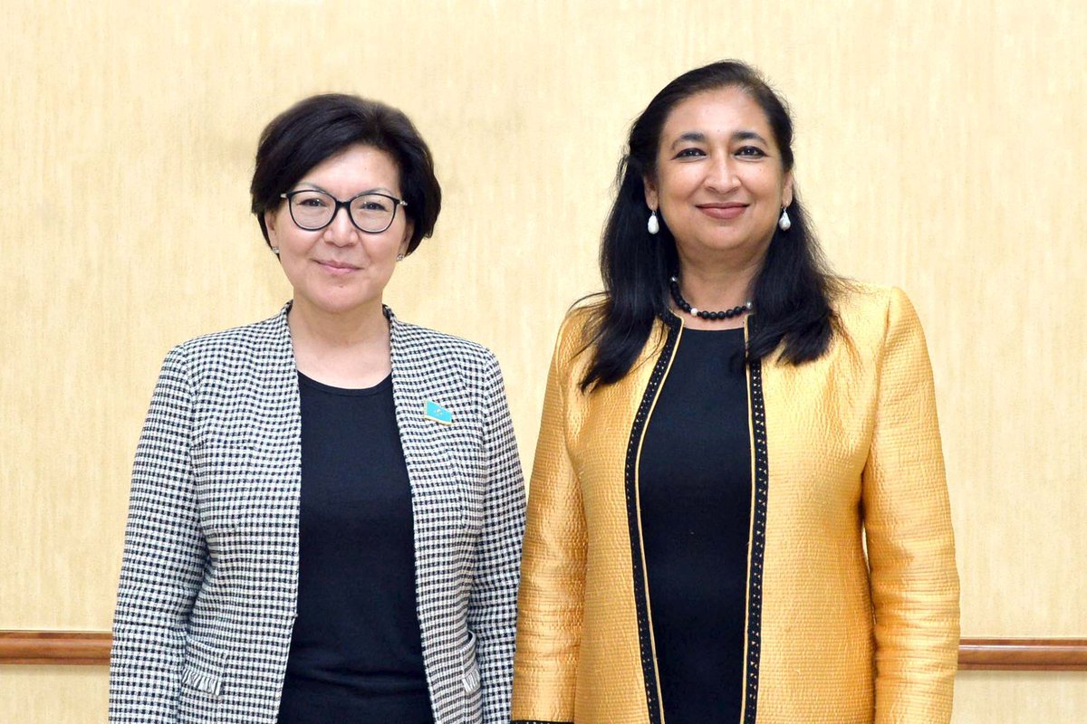 Anita Bhatia (@anita_bhatia1) on Twitter photo Very good to meet with @aigulkuspan, Member of Parliament, Head of International Affairs, Defence & Security Committee of <a href="/Kazakhstan/">Kazakhstan 🇰🇿</a> 🇰🇿. Discussed various aspects of #GEWE & noted good progress - the increase in female representation in the Lower Chamber of the majlis!👏 Very good to meet with @aigulkuspan, Member of Parliament, Head of International Affairs, Defence & Security Committee of <a href="/Kazakhstan/">Kazakhstan 🇰🇿</a> 🇰🇿. Discussed various aspects of #GEWE & noted good progress - the increase in female representation in the Lower Chamber of the majlis!👏