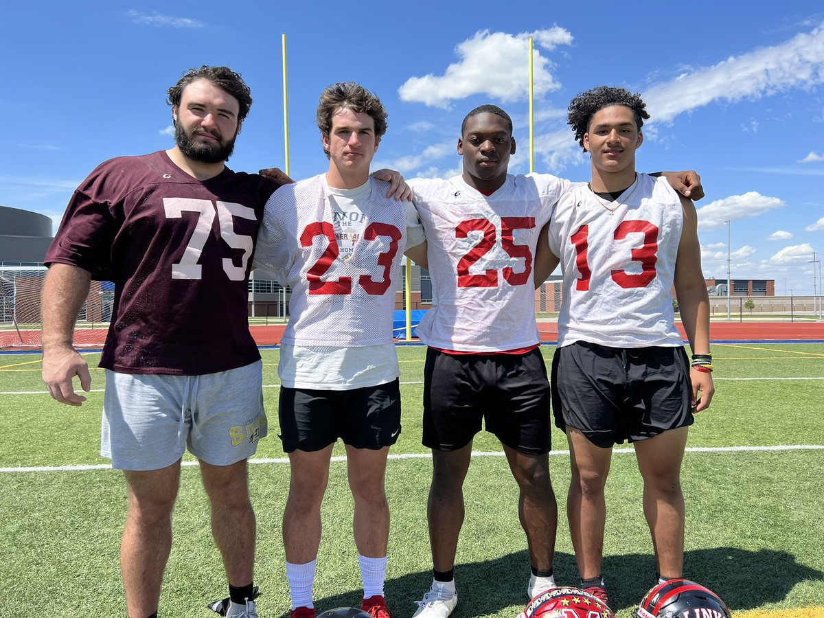 Shrine Bowl South team captains <a href="/gguyett_3/">Grant Guyett</a> <a href="/TrevorB90546042/">Trevor Brown</a> <a href="/jareese13/">Jareese</a> <a href="/_NashChristian/">Christian Nash</a> #Nebraskashrinebowl #shrinerschildrens #morethanagame