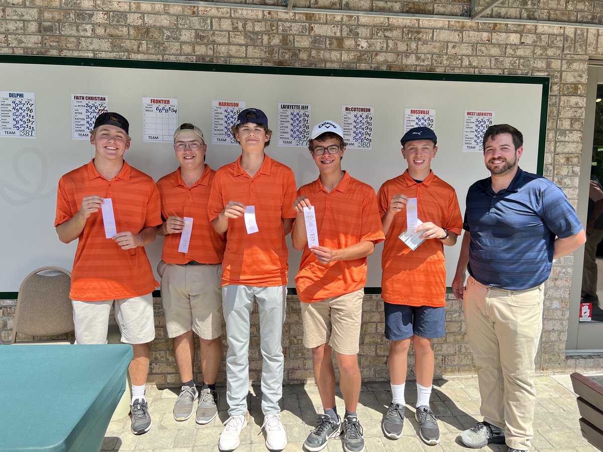 RaiderUpdates's tweet photo. Congratulations to the Harrison boys golf team - finished 3rd at sectional and qualified for next week’s regional! https://t.co/OYe9Bp9kHu