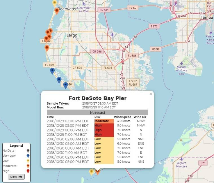 usgcrp's tweet photo. #Satellite data is being used to help alert smartphone users in Florida’s central Gulf Coast of potential hazards from toxic algal blooms (or #RedTides). Learn about this #forecasting tool, developed by interagency, state, and local partners: https://t.co/HGNGyCWfln https://t.co/v0WaFQHHyB