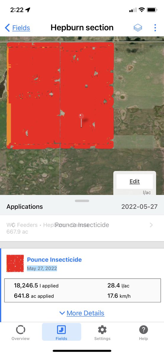 From a safety standpoint,in bug season, it is nice to be able to check if and when it has been sprayed before I go wondering in🤢.⁦<a href="/Bayer4CropsCA/">Crop Science Canada</a>⁩ .⁦<a href="/FieldViewCanada/">FieldView Canada</a>⁩