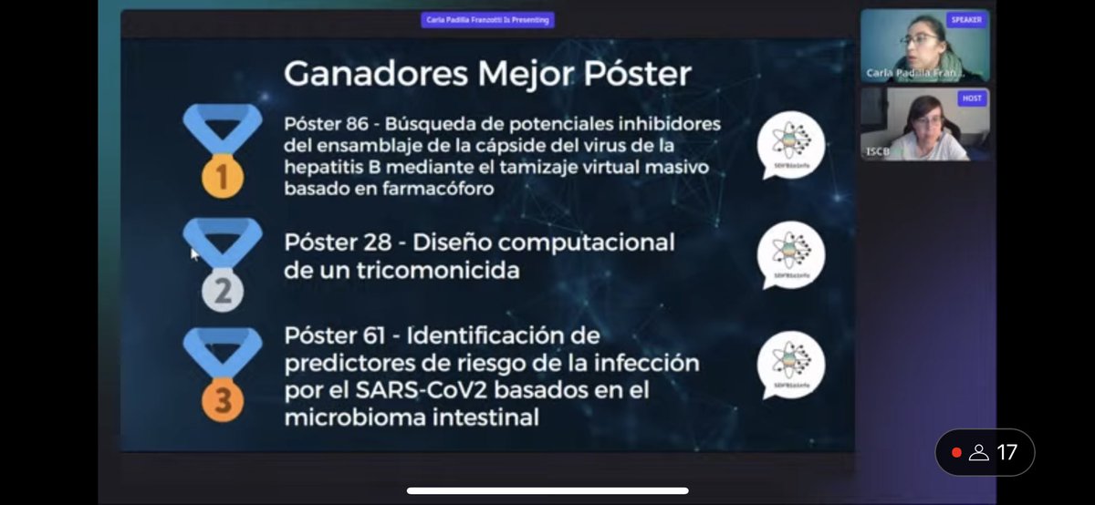 seh2_bioinfo's tweet photo. Por aquí dejamos a los ganadores de mejor #poster

—> 1er lugar: póster 86
—> 2o lugar: póster 28
—> 3r lugar: póster 61

¡Felicitaciones a todos/as! Gracias por participar y haber estado con nosotros 🙌🏻 #SEH2Bioinfo https://t.co/zO5AItI7ij