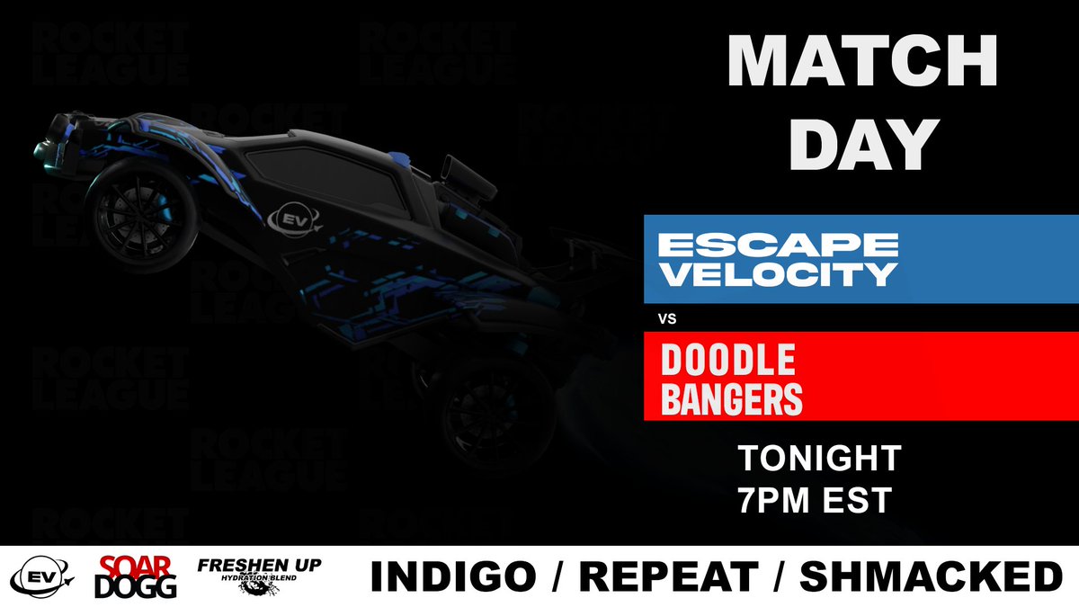 EscVelocityGG's tweet photo. Tonight EV RL takes the field in @MPLLeague Playoffs!!!
@indigo_RL @RepeatRL @shmackedrl
#EVRL https://t.co/oyWvdKx2hu