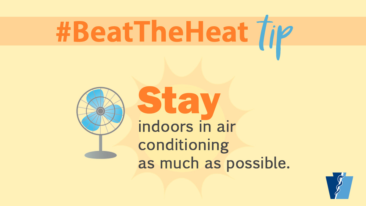 PA Department of Health on Twitter "Having trouble staying cool? If