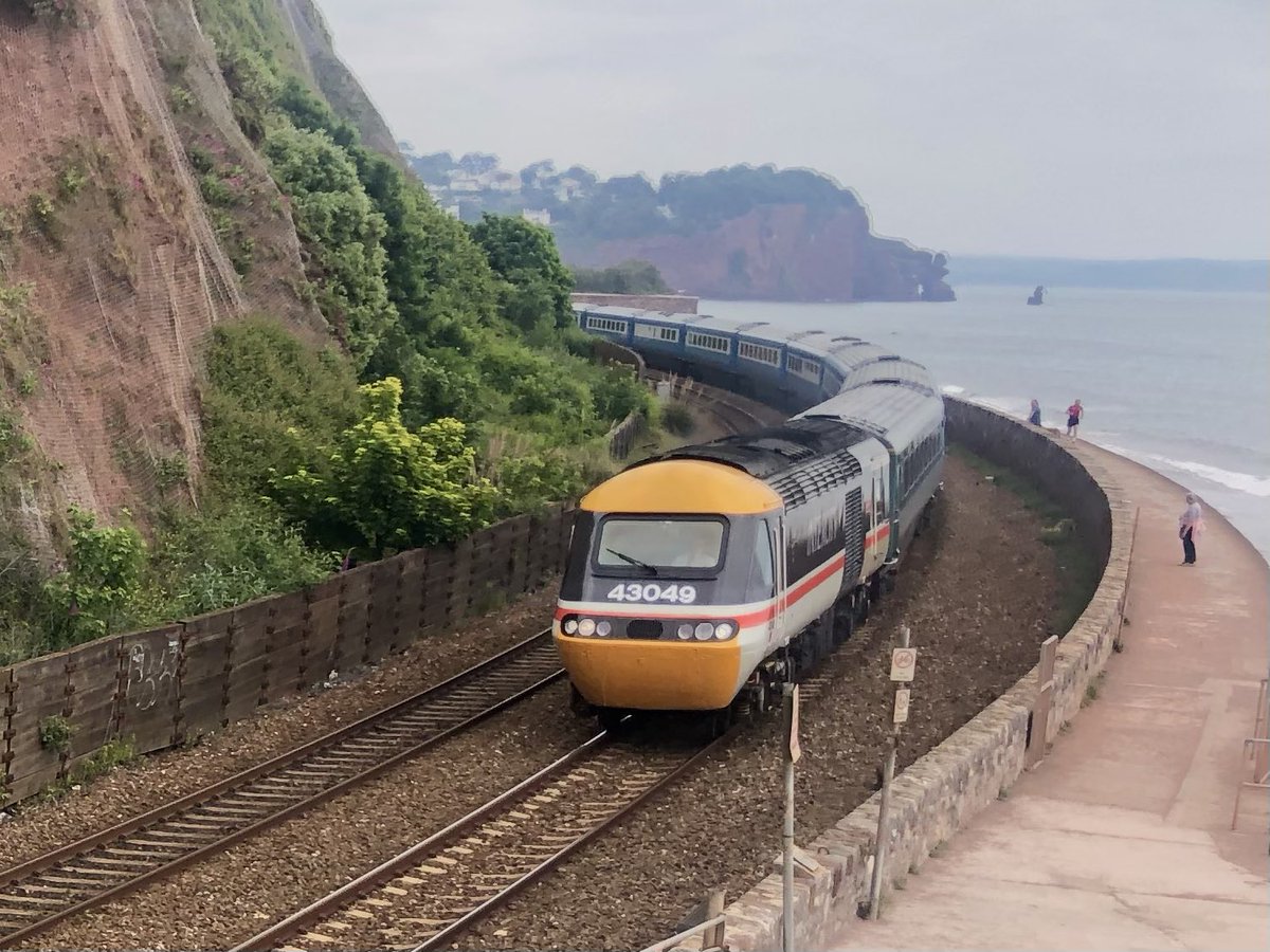 Midland Pullman express positioning to Plymouth today through Teignmouth #intercity