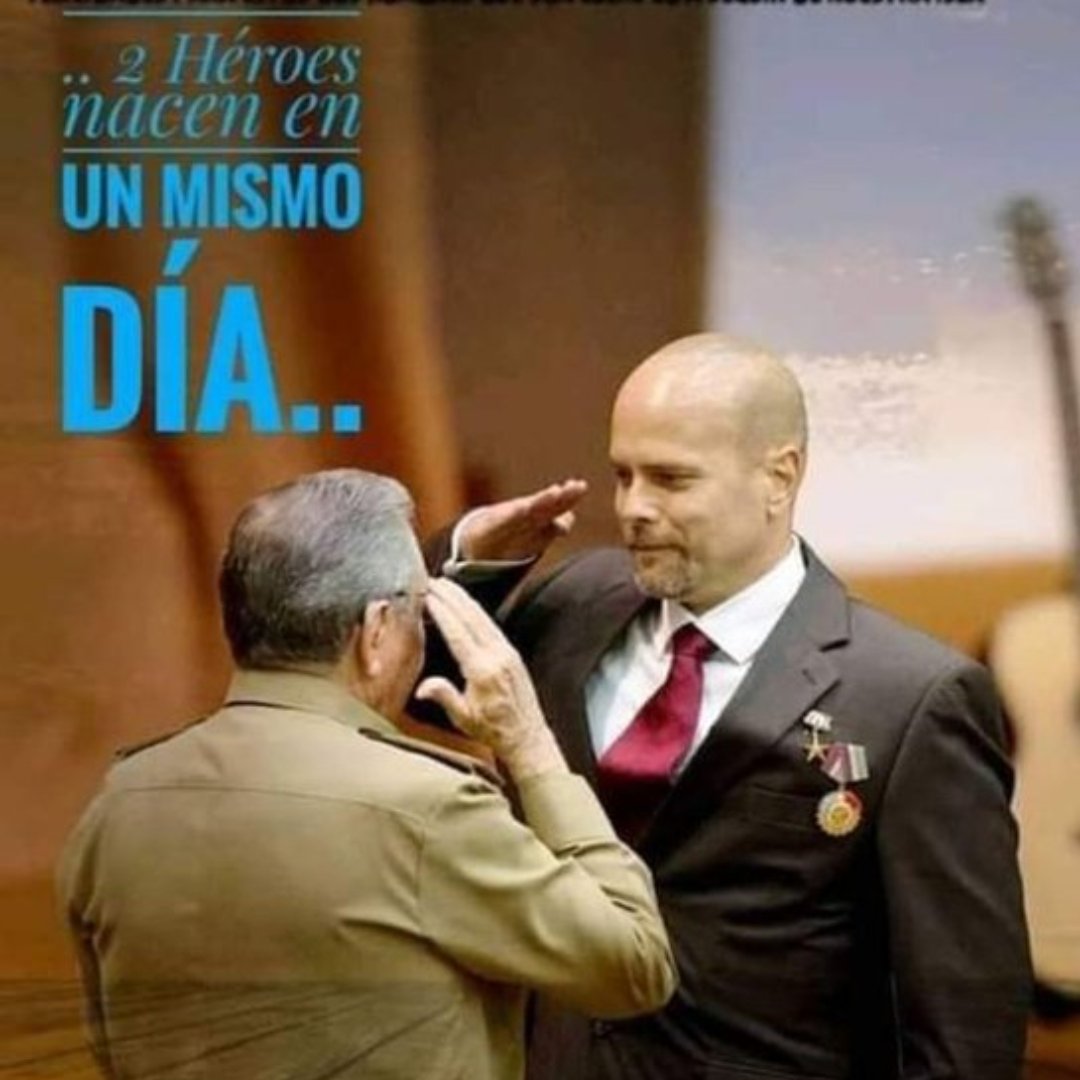 Muchas felicidades y mucha salud para que ambos sigan #ConElPieEnElEstribo