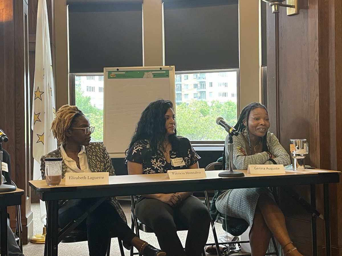 TY <a href="/freedomdreamsRI/">FreedomDreams</a> for introducing us to these powerful educators <a href="/RIFoundation/">Rhode Island Foundation</a> who discussed challenges &amp; needed supports. Curriculum, student voice, respect for Families of Color, partnerships w/ OST, &amp; accountability all can help attract &amp; retain Educators of Color.