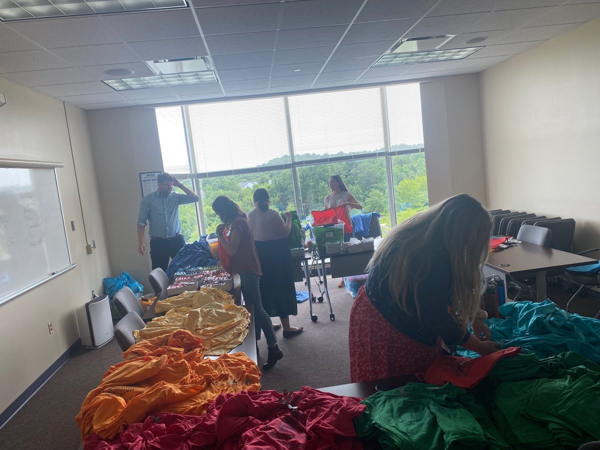 Our team is hard at work prepping welcome bags for the students attending the BEAM Summer Math Discovery Program! 
@LCPS_Math
