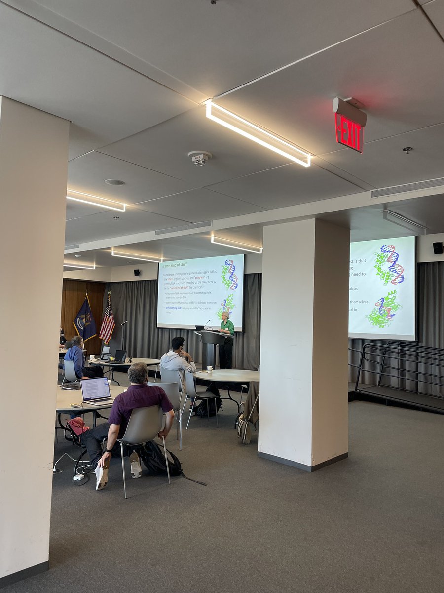 UMICHCS's tweet image. #GPTP workshop discussion going strong on Day 2 - @UMICHCS hosting attendees from Portugal, Austria, Mexico, the UK, all across the US and more in 19th year. @umichLSA #geneticprogramming