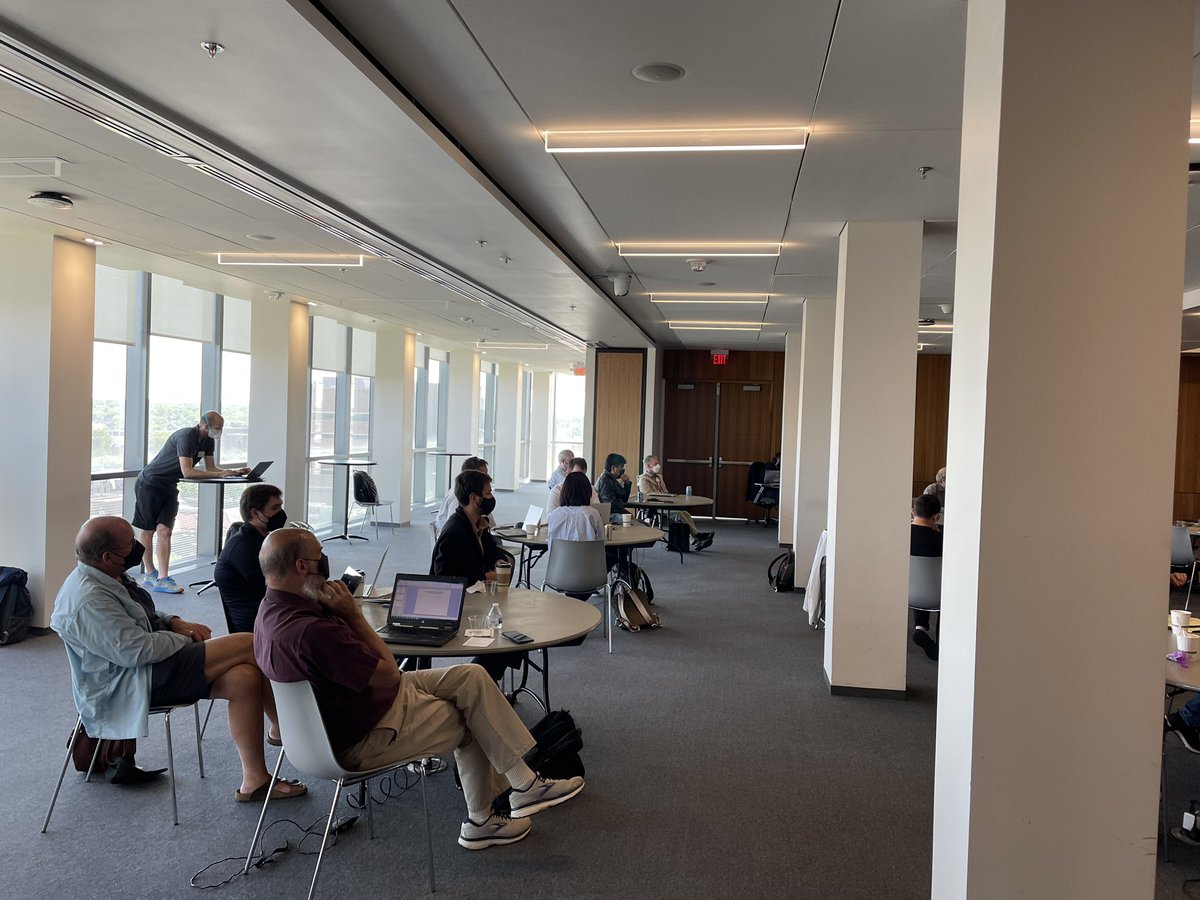 UMICHCS's tweet image. #GPTP workshop discussion going strong on Day 2 - @UMICHCS hosting attendees from Portugal, Austria, Mexico, the UK, all across the US and more in 19th year. @umichLSA #geneticprogramming