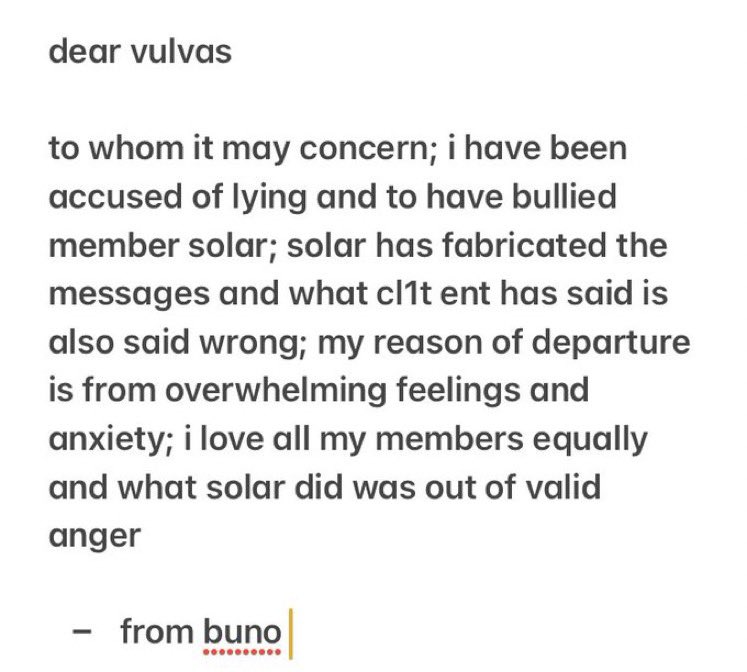cltent_'s tweet photo. [ANNOUNCEMENT] 
Statement from Buno https://t.co/Ax8x1zFacp