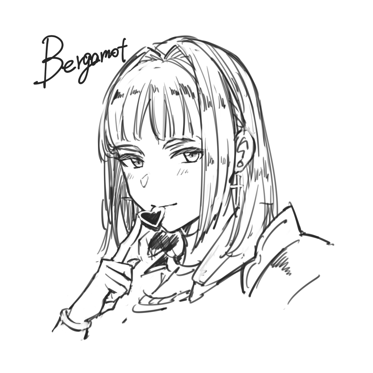 【創作】うちの女騎士sの非実在バレンタインキャンペーンお返しイラストです(アーリャ、ヴィニーさん、ベルガ、ベルガ(30代隊長バージョン)) 