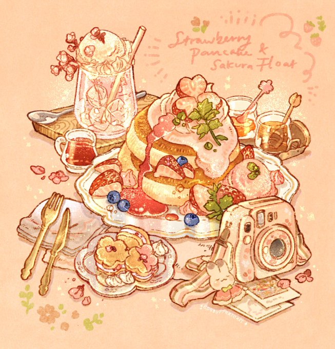 「ホットケーキ 苺」のTwitter画像/イラスト(人気順)