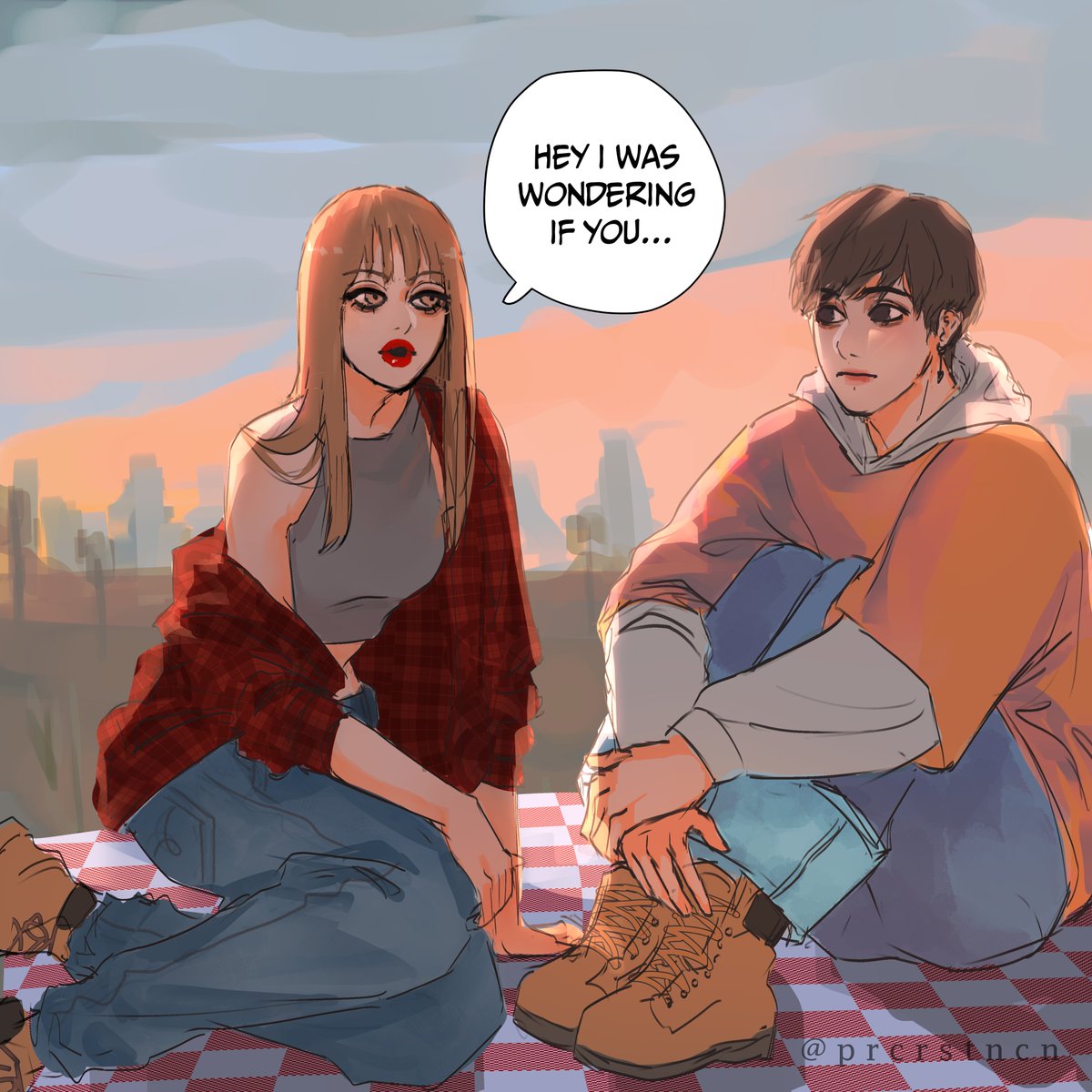 Prcrstncn's tweet photo. finally I came back! I hope u like my new minicomic #lizkook #lizkookinyourarea #lizkookcouple #liskook #liskookfanart #blackbangtan #liskookshipper #bunicorn #bunicorncouple #lizkookfanart #kookielisa #maknaecouple #magniranthine https://t.co/7h5aYxNA1V