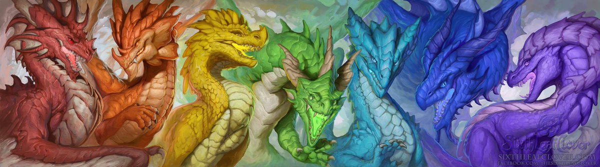 sixthleafclover's tweet photo. The rainbow dragon flock 🌈🐉 https://t.co/lUMks5DfSE