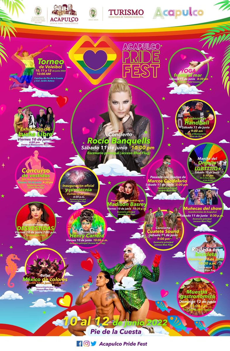 Acapulco_Gay's tweet photo. Chamac@s tienen que vivir el Pride Fest Acapulco 2022 del 10 al 12 de junio, van a estar llenas las piedras de la Condesa para que se arrodillen y se confiesen en misa de las 8:00 pm. #PrideFestAcapulco #PrideMonth #AcapulcoGay #Pride2022 #Pride #pridecdmx https://t.co/AkwuNNs6GQ https://t.co/UCCGGZp9Zp