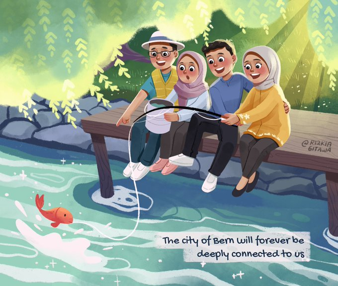 FcharzNear's tweet photo. For some people who don’t understand, “Why are ppl crying? This is a happy illustration isn’t it?”
Yes… This should be the happiest, the purest one for RK family, in Jannah.

Abadilah engkau dalam pelukan hangat dan cinta tak terbatas-Nya, Eril. 🖤 #eril #ridwankamil #BuCinta https://t.co/7osVRKTjvF