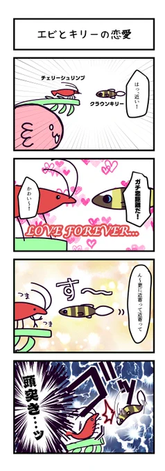 チェリーシュリンプとクラウンキリーの恋愛模様
https://t.co/0uEAA8InBA 