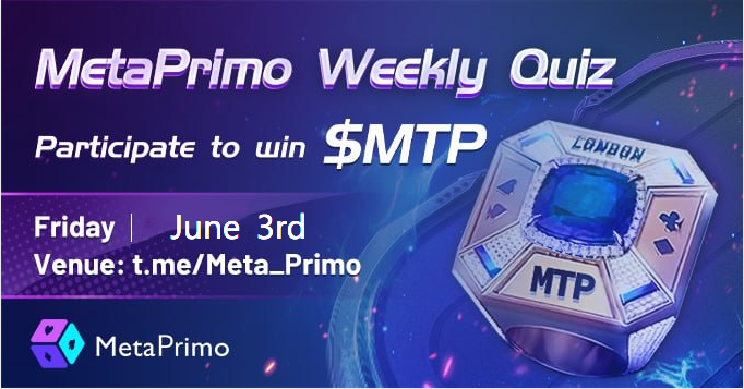 Meta_Primo's tweet photo. 🥳#MetaPrimo Weekly #GamerParty 1️⃣3⃣

🗓 June 3rd, 2022

✅Follow 
@Meta_Primo

✅Join https://t.co/zdhNx5clZg
✅Comment your questions &amp; tag 3 friends

🥳W'll select and answer 10 Qs in the comments

🎁$5 in $MTP for each picked Q
#Giveaways #P2E https://t.co/jHY6eQ4st0