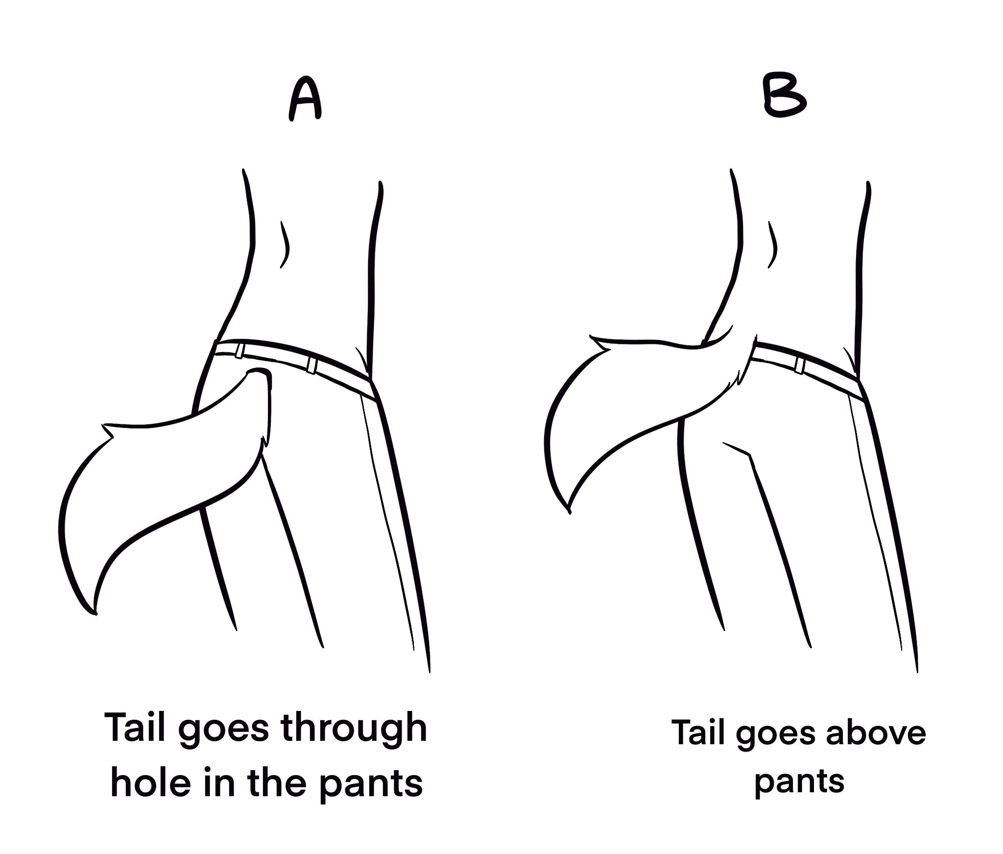 Shep🖌🐾 🔜 FurcationLand 2024 on X: Artist poll: how do you draw pants +  tails?  / X