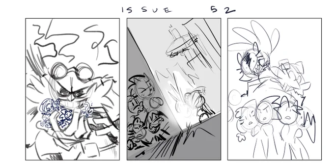 This is the process of IDW #Sonic  Issue 52's cover! 