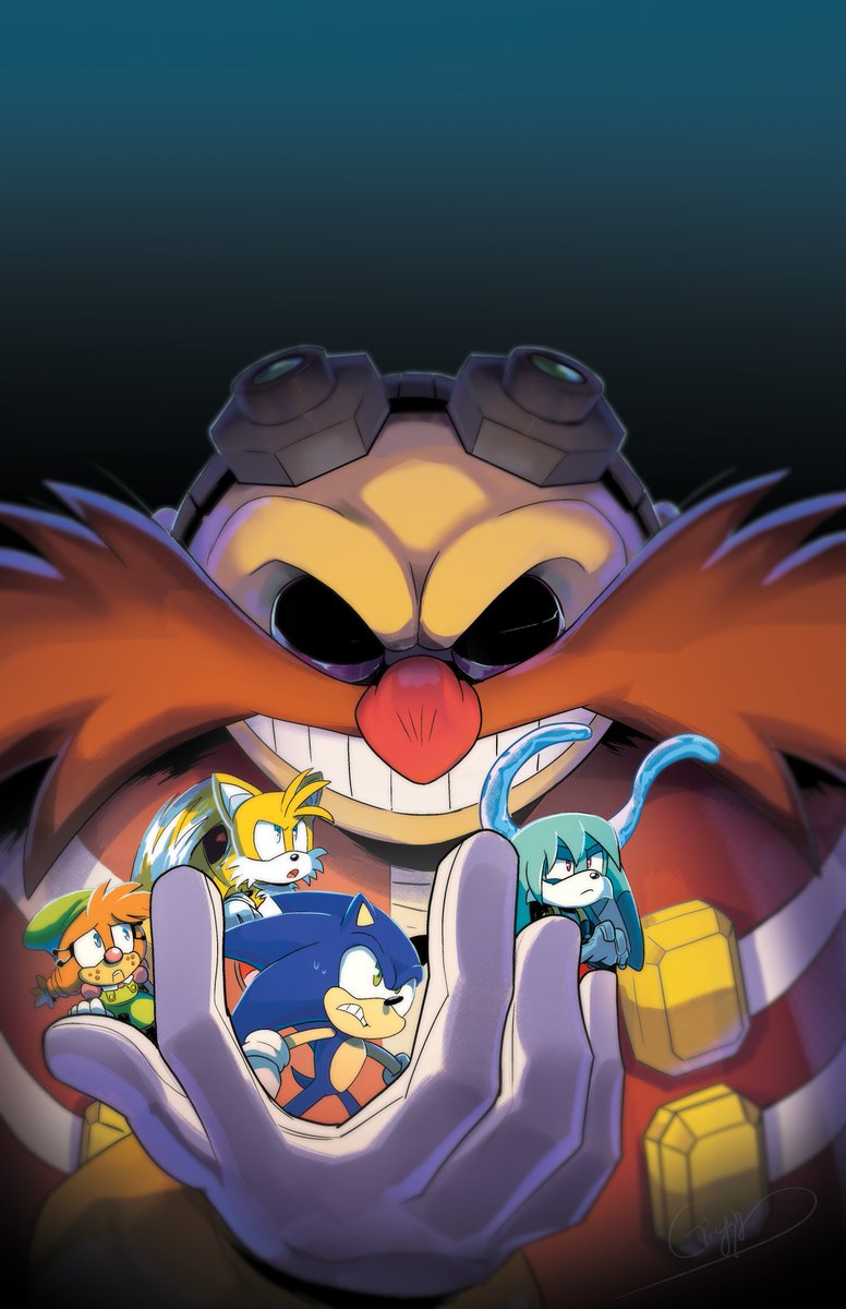 This is the process of IDW #Sonic  Issue 52's cover! 