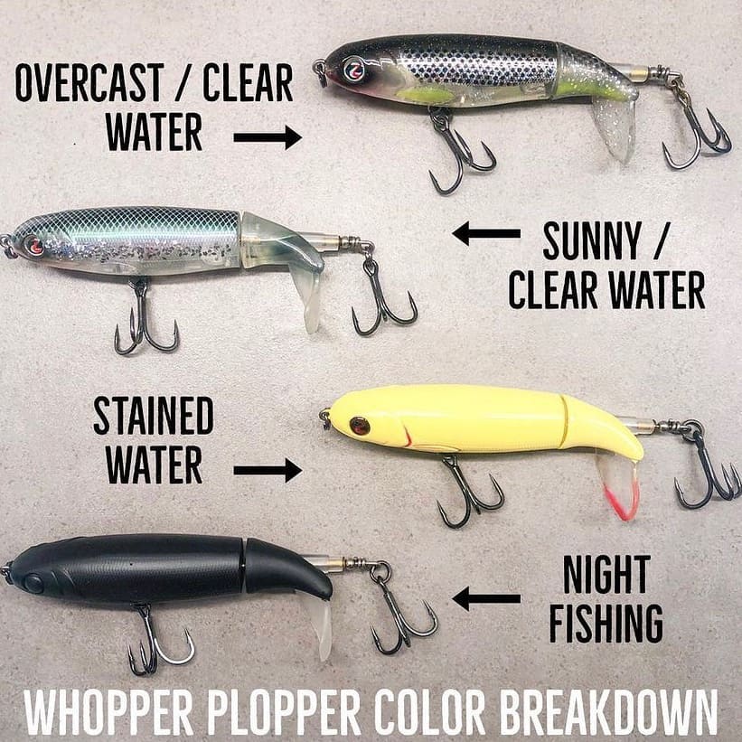 fishingbassempire on X: Awesome whopper plopper color breakdown