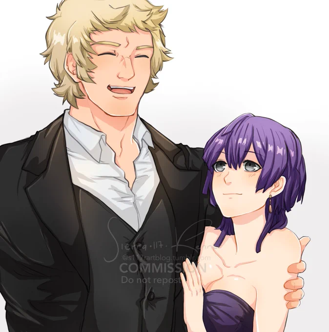 Commission done! ✨ for @deleiterious #ファイアーエムブレム風花雪月 #FE風花雪月 Raphael and Bernie 🥰 thank you for your patience!! 💖 