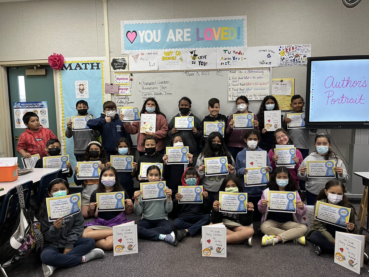 yogigis's tweet photo. Fourth Grade authors from Kimball Dual Language School. I’m beyond proud of their hard work! 📚✍️💕 @zepolaj @patriciapena71 @NSDLeighangela #NSD https://t.co/mC5nn9OKen