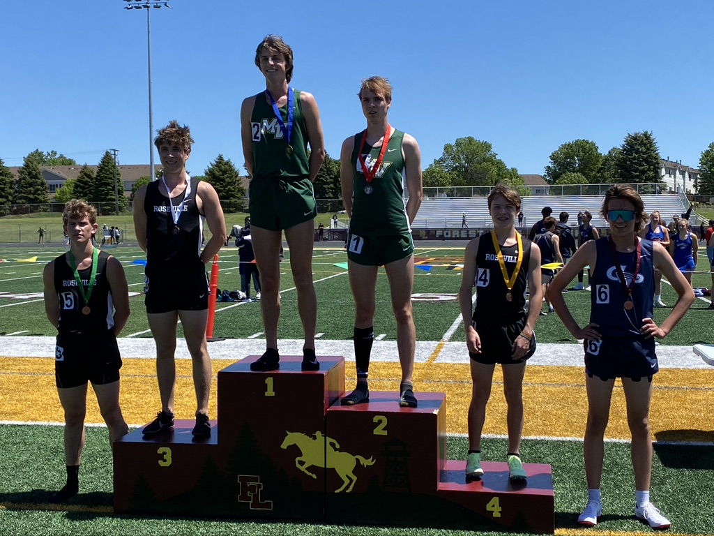 RAHSTrack's tweet photo. In the #1600m Jimmy Olson, Robert Mechura, & Bennet Harrison-Michaels went 3rd, 4th, & 5th.
Jimmy runs the #3200m at the #StateMeet & PR’d in his last #1600m.
What a year for Raider #Distance. 8th place @ #State in Cross County & 44% of our team points at the #Section5AAA https://t.co/t66i8BWFFW