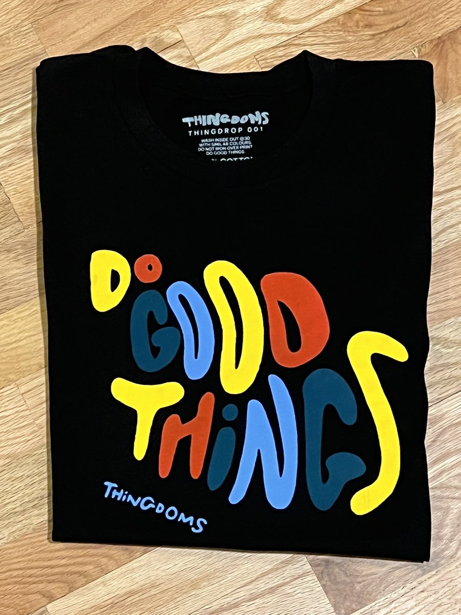 CryptoDadOfSix's tweet photo. Love my new @thingdoms Do Good Things shirt. Now the question is wear or save? #thingdrop001 https://t.co/GGTC0bCaeh