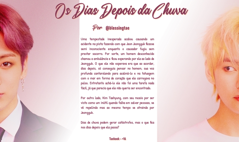 mikrokosmosfest's tweet photo. ✧ Os Dias Depois da Chuva - [taekook]
✧ #Plot31 #LendoMikrokosmos 

Link: 
• https://t.co/uGhfM5MuDL https://t.co/RVycD6mpoH