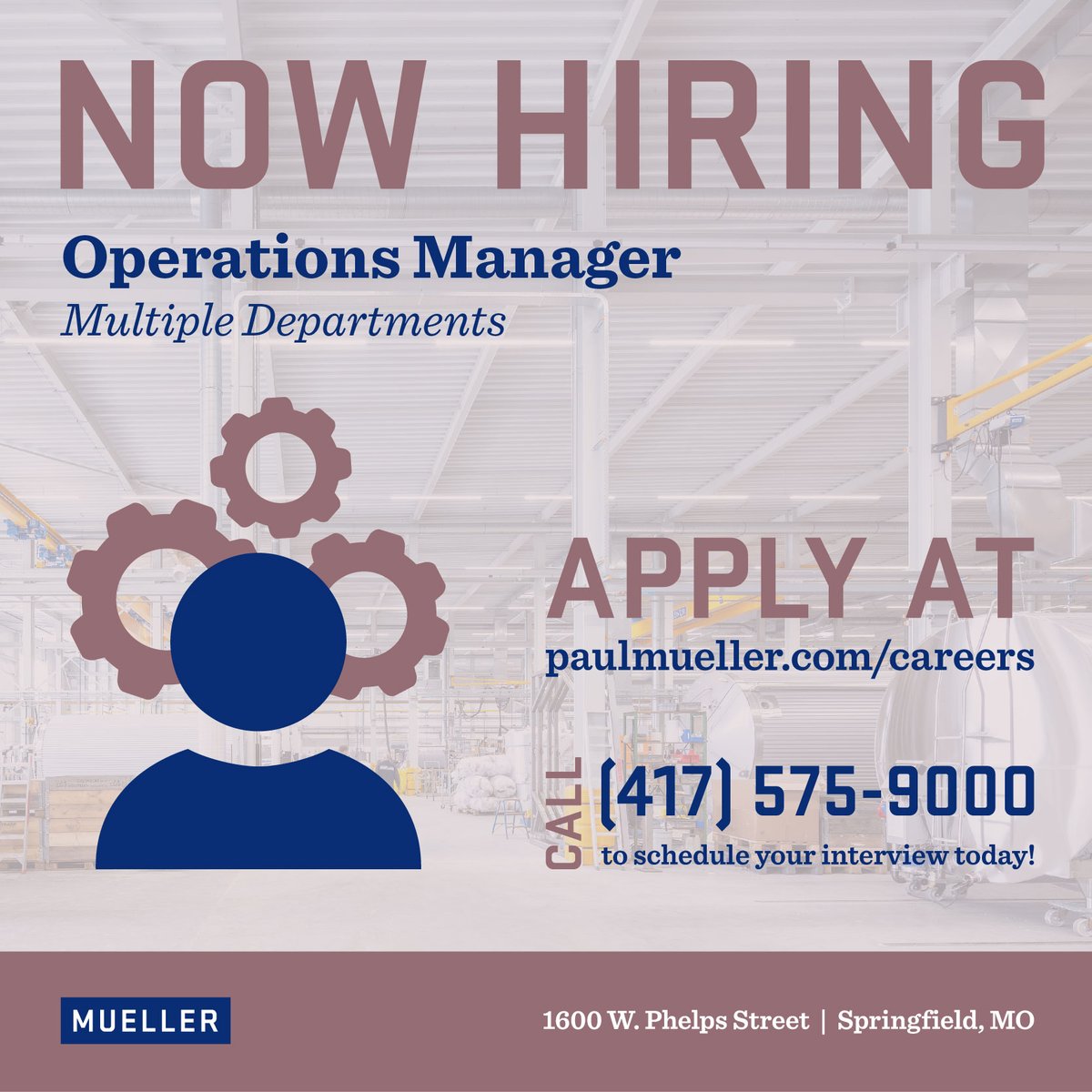To review the full details and apply for this job opening, go to paulmueller.cc/3GLi3UN.