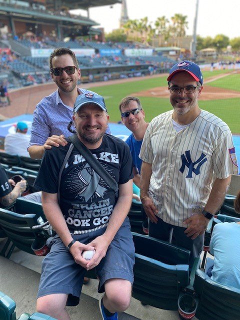 BaptistHealthJx's tweet photo. Weβve had two #BaptistMDAnderson patients throw the first pitch at @JaxShrimp games recently!
Shoutout to Ashli Archer and Dan Wilcox for representing us well (and throwing some great pitches)!
#EndCancer #EndCancerJAX https://t.co/SbIyBUebOC