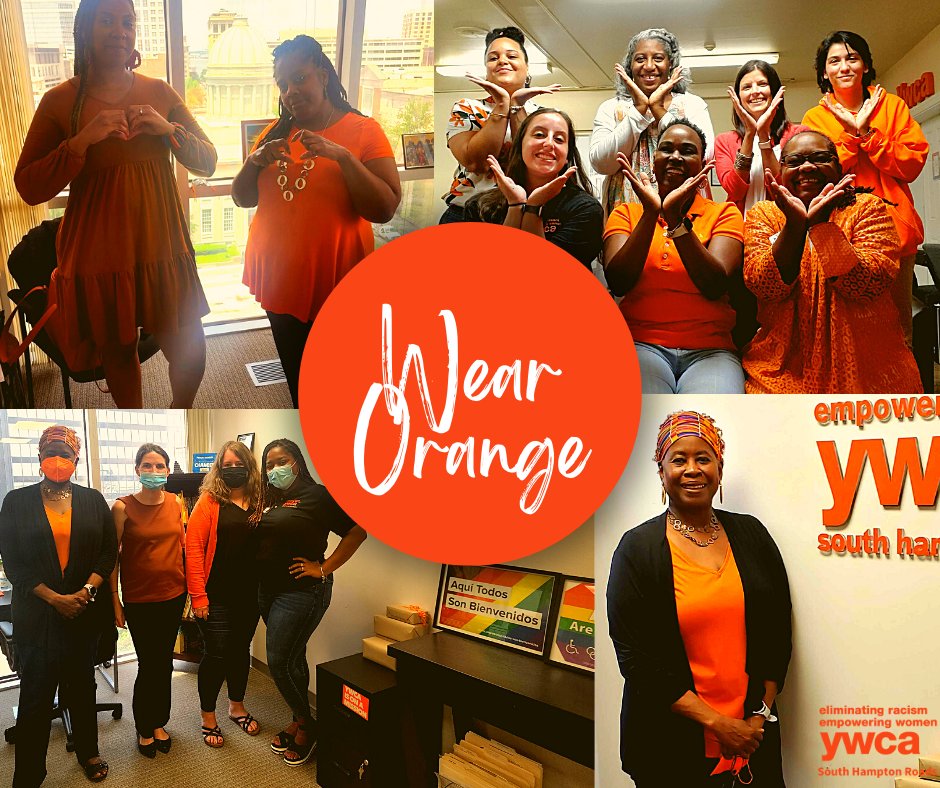 YWCASHR's tweet photo. Today on National Gun Violence Awareness Day, we #WearOrange to honor the more than 40K lives that are taken by gun violence each year, and the countless lives that are forever changed by this preventable crisis. #endgunviolence #ywcashr #YWCAIsOnAMission #WearOrange https://t.co/r620FgRNc7