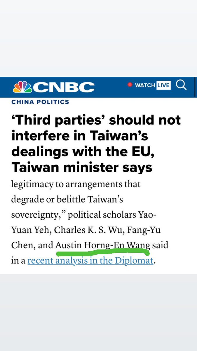 On CNBC with <a href="/yeh2sctw/">Yao-Yuan Yeh</a>, <a href="/FangYu_80168/">Fang-Yu Chen</a>, and 
<a href="/wupolisciusa/">Charles K.S. Wu</a>
---- 
<a href="/UNLVPoliSci/">UNLV PoliSci</a> 
<a href="/UNLVLiberalArts/">UNLV Liberal Arts</a>
 cnbc.com/2022/06/03/thi…