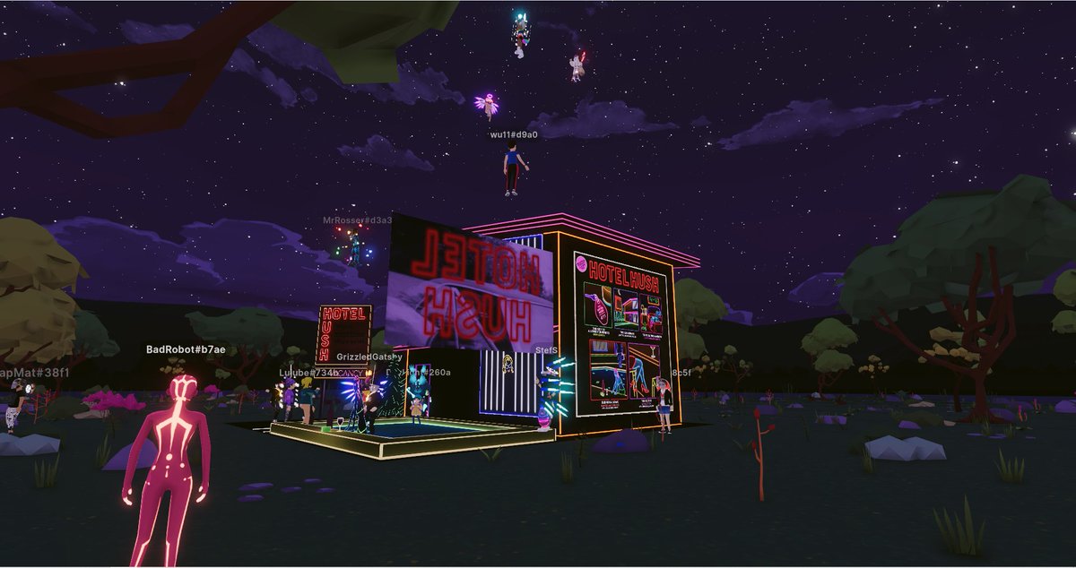 playgatsbygames's tweet photo. It's all about the neon baby! #HotelHush is officially open🎉

Build by our homie @SknyLou 😎 https://t.co/02FsxEB99h