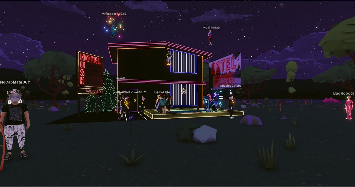 playgatsbygames's tweet photo. It's all about the neon baby! #HotelHush is officially open🎉

Build by our homie @SknyLou 😎 https://t.co/02FsxEB99h