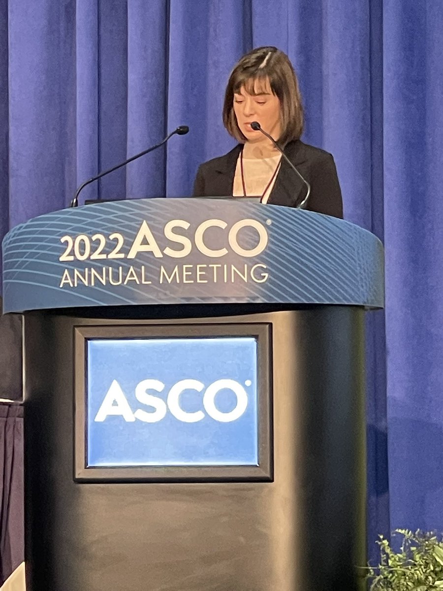 RashmiChughMD's tweet photo. Congratulations to Catherine Wilbur @Hopkins_HemOnc on an excellent presentation on pathogenic germline variants found  in sarcoma pts at @UMRogelCancer and @VUMC_Cancer at #ASCO22. 48% of sarcoma pts referred had pathogenic germline variant, not just TP53...Need to refer more! https://t.co/CrsoA4Z7hX