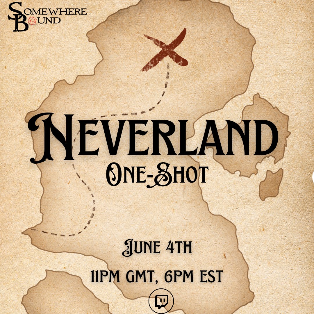 somewherebound_'s tweet image. Just the second star to the right!✨

Tomorrow at Somewhere Bound, "Neverland: Fear The Shadows" DM'd by @gothicfaerie_ !

 We all hope to see you there as our players solve mysteries and battle the dangers that lurk in Neverland...🧜‍♀️