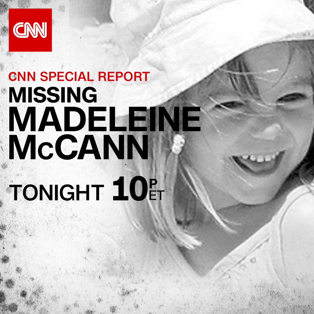15-years after Madeleine McCann’s mysterious disappearance, authorities in Portugal have a new suspect. CNN Special Report – Missing – Madeleine McCann airs tonight at 10 p.m. ET