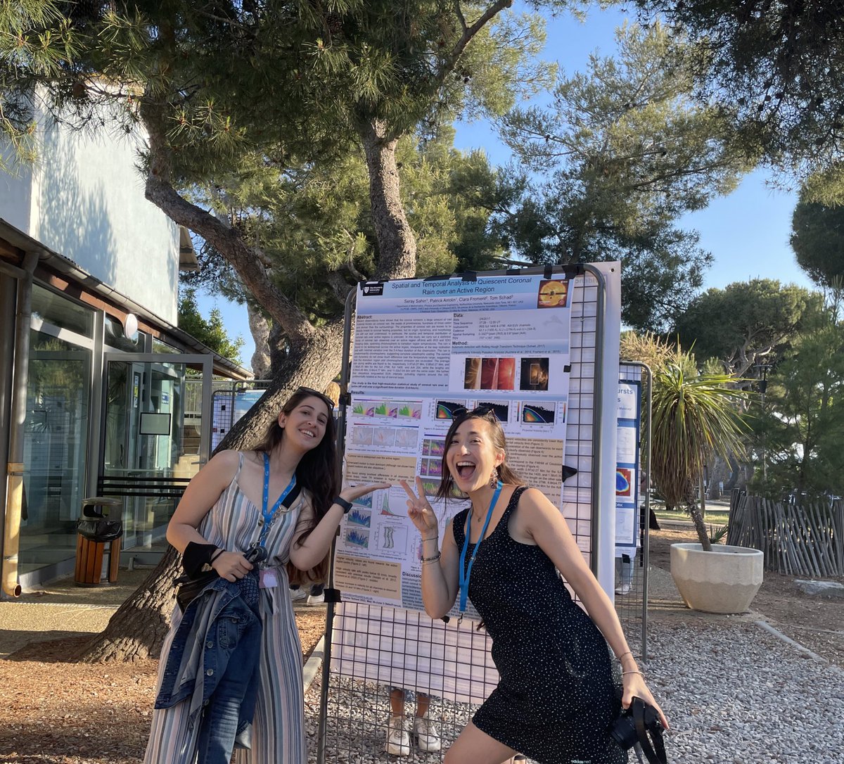 Seray_Sahinn's tweet photo. The first time in person poster presentation after weird years. We learnt a lot of things! We did too much coding andddd enjoyed every part of the #SolarOrbiterschool . Special thanks to @MihoJnvr , all lecturers, all organizers, and of course my new friends that I met there! ☀️ https://t.co/3rd4Pi1J64