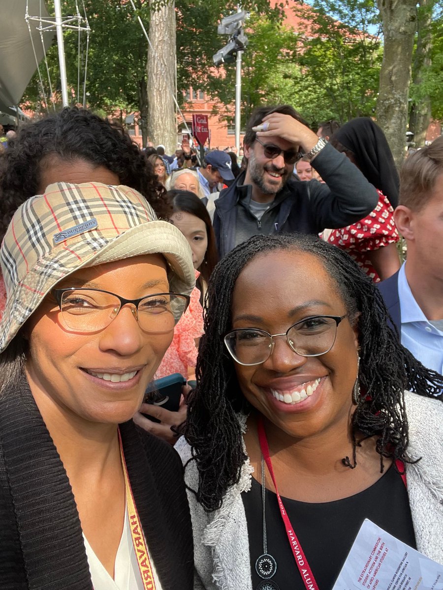 Harvard Alumni Day was one for the books. However, the highlight of the day was getting to take this picture with #KetanjiBrownJackson. #harvardalumniday