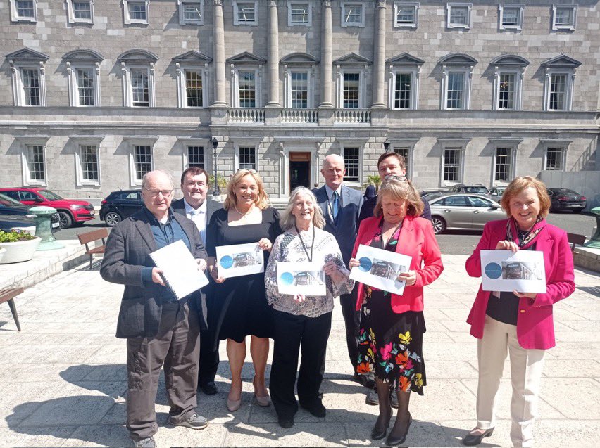 SouthwestMetro's tweet photo. MSW group were welcomed to the Dail to make a presentation on the need for a Metro to South West Dublin to an all party group and the Fianna Fáil Dublin Parliamentary group https://t.co/g7ivcVItjk