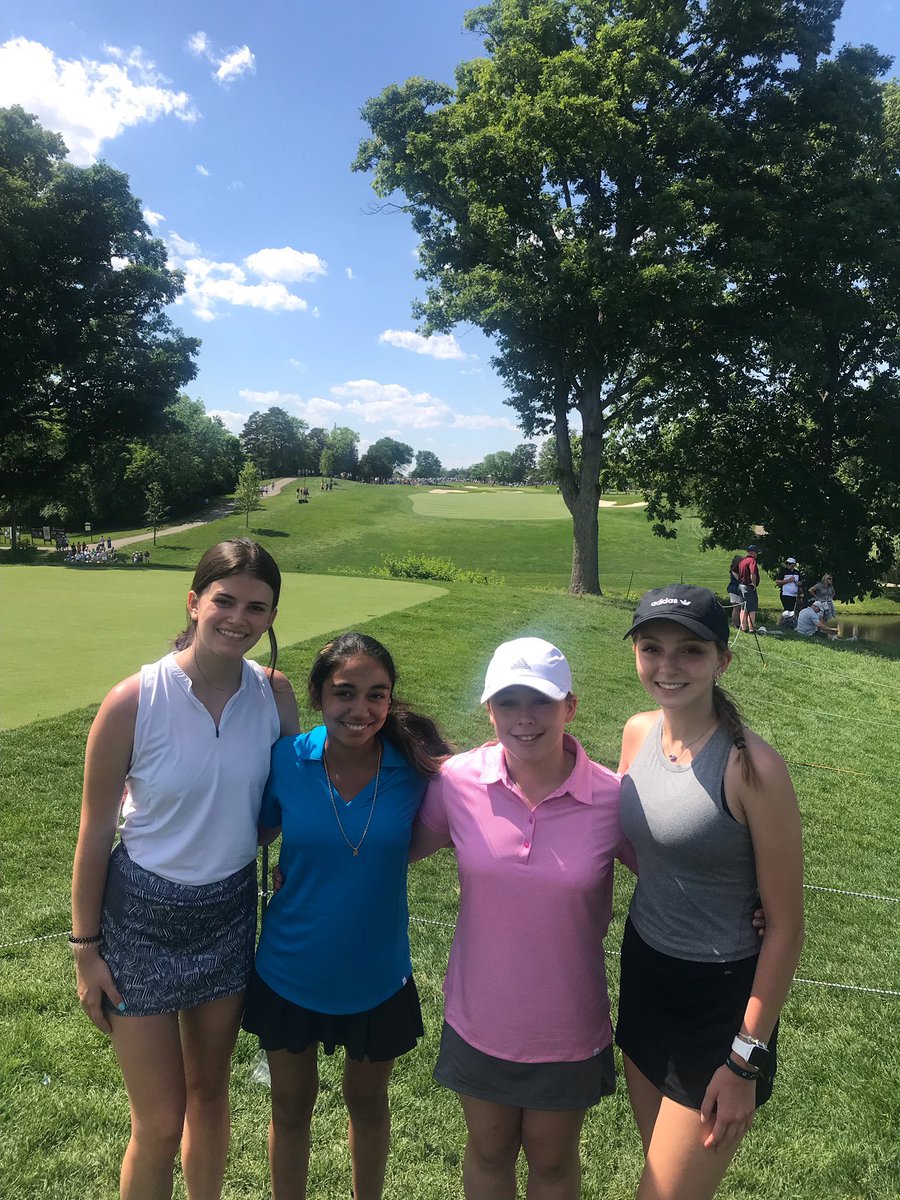 Great second day at The Memorial ! Everyone got to see some of their favorite players and watched some great golf!