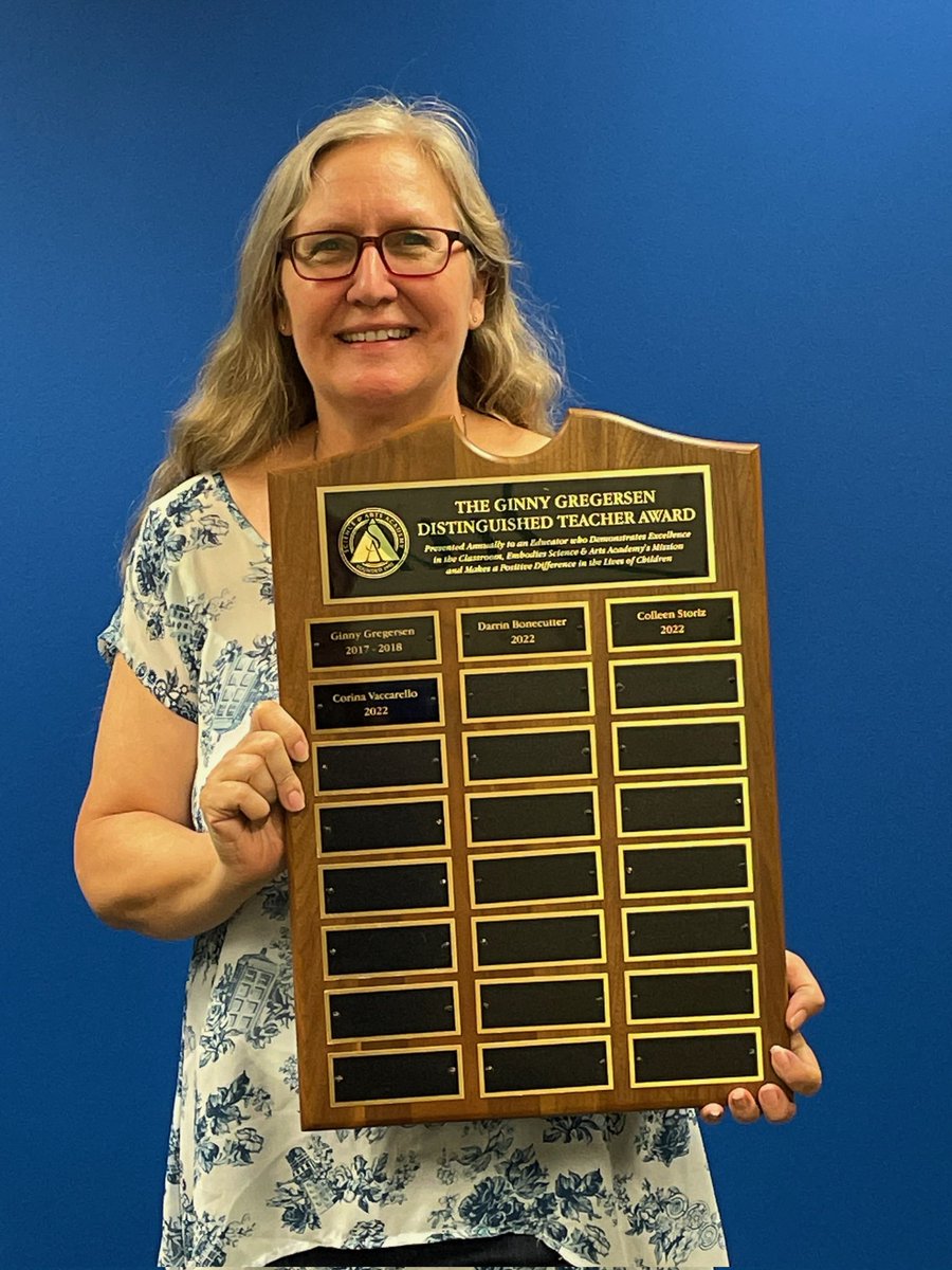 It was my last day of #teaching, ever. Honored to receive the distinguished teacher award this year! Monday, I start a new job with Scholastic Publishing. Hello publishing world, goodbye #teacherlife!