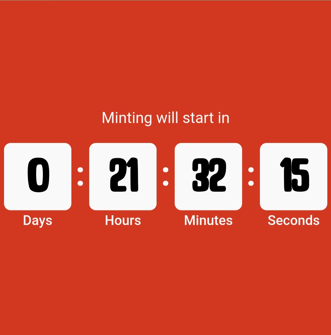 We are already counting down in hours and the tempo is rising💫
The past weeks have been filled with strategizing🥸, planning and forming sustainable relationships🤝

Thanks to everyone that has been part of this journey 🛤️, thank you for all your support 🤗

#NFTProject #NFTMint