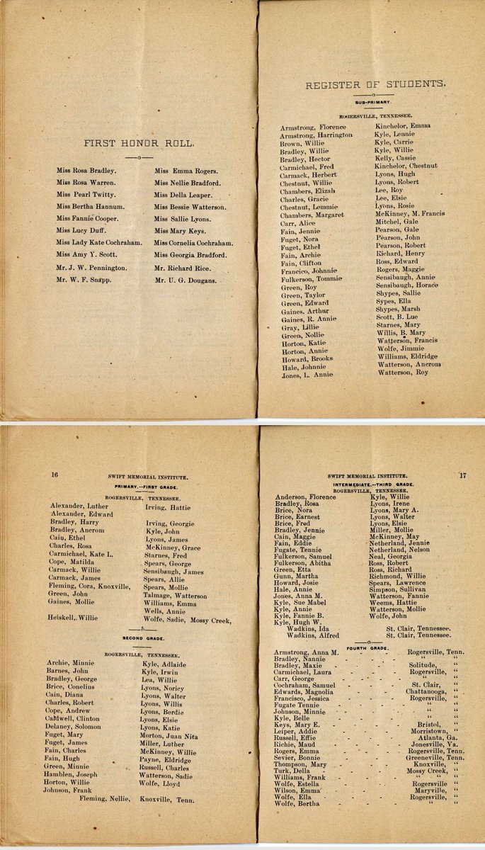 ppccsm's tweet photo. In addition to names of the staff and faculty as well as the course descriptions, the 1900 - 1901 catalogue lists the students and where they were from. 

The student names are searchable online at https://t.co/8TREX5CaGI COLLEGE CATALOGUE, 1900-1901

https://t.co/FIR5VPri1d https://t.co/MVowWcxeJe