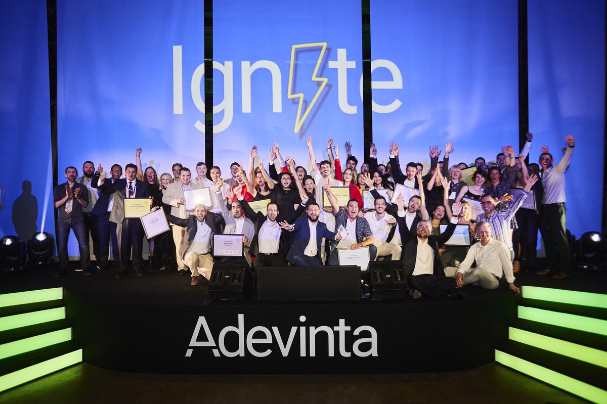 Great week at <a href="/Adevinta/">Adevinta</a> celebrating our culture, innovation and sales champions. 
A lot of energy, passion, drive, curiosity at our #Ignite event. 
Here on stage with all the #winners of the #AdevintaAwards2022 !!!