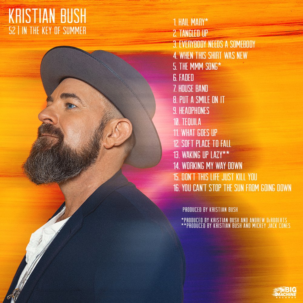 New music to add to your summer playlist! ☀️ Pre-Save/Pre-Add @kristianbush's new album, In The Key of Summer now. Available on June 24! Stream the two instant grat tracks “When This Shirt Was New” and “Everybody Needs A Somebody.” lnk.to/52InTheKeyOfSu…